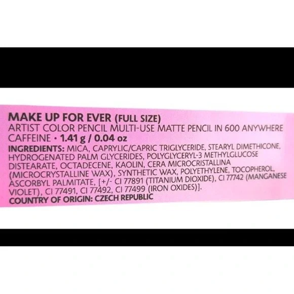 Make Up For Ever Artist Color Multi-Use Matte Pencil in 600 ANYWHERE CAFFEINE - Picture 3 of 3